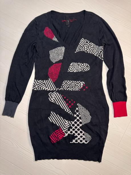 Desigual - úpletové šaty, desigual,l