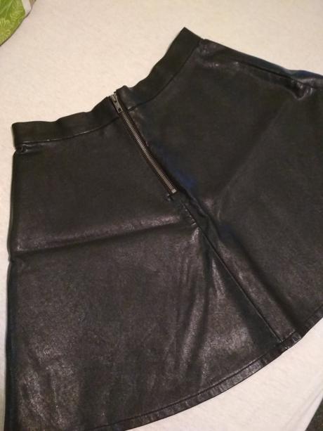 Kožená a-čková sukňa, american eagle,xs