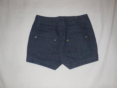 Riflové kraťasy, denim,140