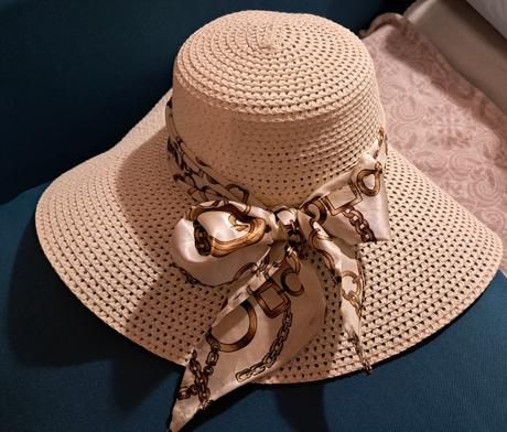 Letny slameny klobuk s odnimatelnou satkou, m