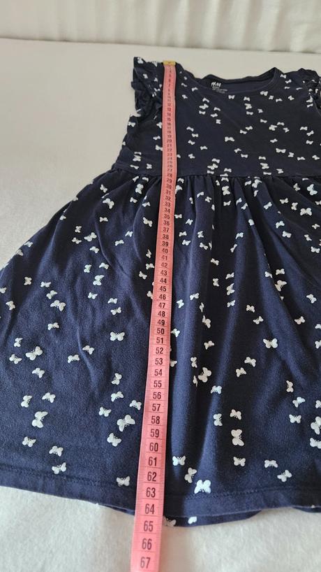 Tmavomodré šaty h&m veľ 122, h&m,122