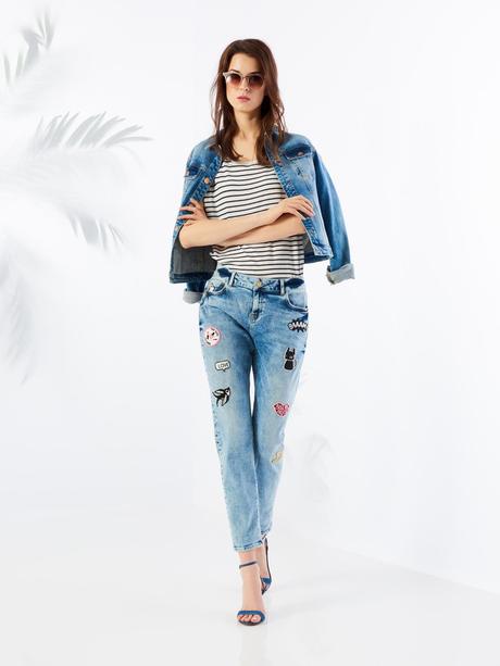 Mohito nášivkové rifle slim, s