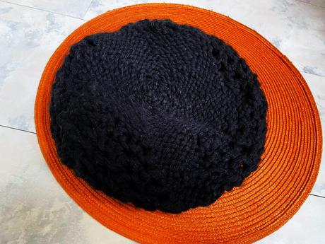 Teplá pletená bareta, l