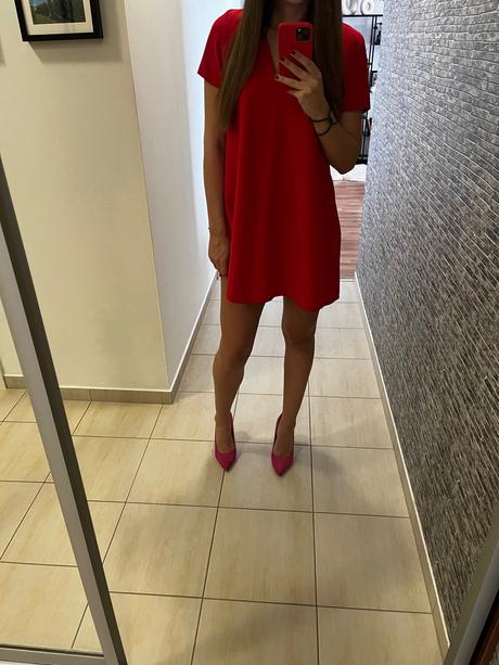 Zara červene šaty, 36