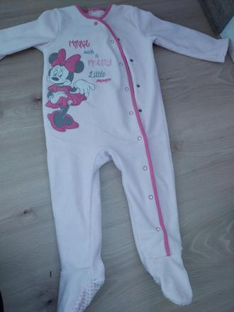 Flisovy overal minnie f&f jar, jeseň dl 65-67 cm, f&f,80