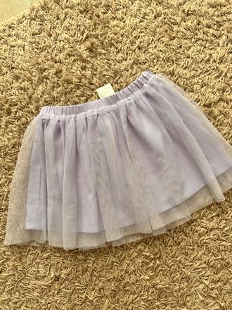 Bledofialová tylová sukňa, h&m,110