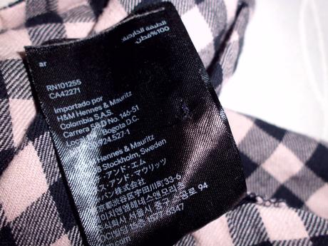 Tunika kocka m-l, h&m,l