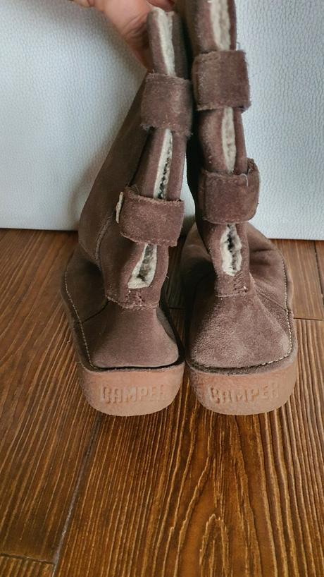 Čižmičky z brusenej kože, camper,33