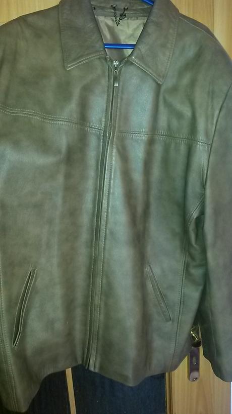 Panské kožené sako, xxl