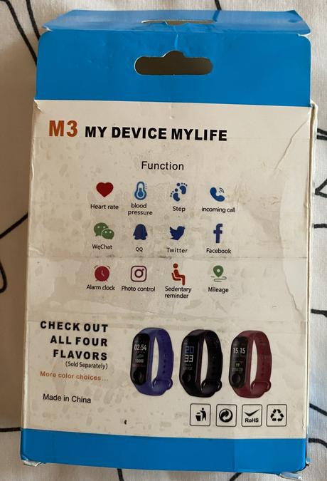 Intelligence health náramok m3, 