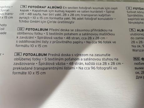 Svadobný fotoalbum tchibo s viazaním - nepoužitý, 