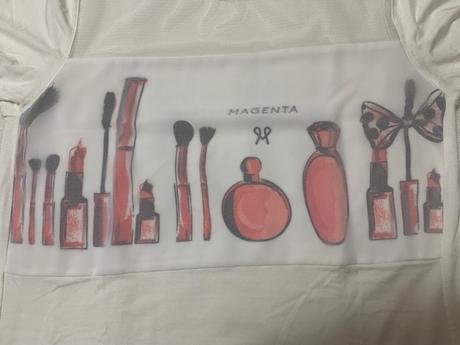 Tenké tričko s tylom zn. magenta, l / m