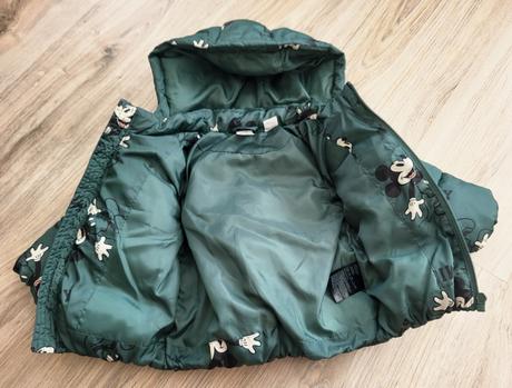 Zimná bunda mickey 74 na 6-9 mesiacov, h&m,74