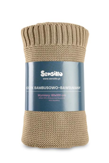 Sensillo detská bambusovo-bavlnená deka béžová 100, 