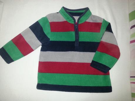 Znackova flisova mikinka moderna top stav, 86