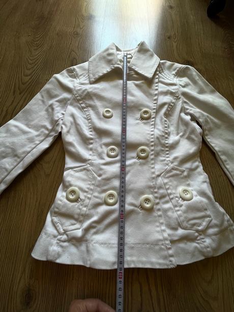 Prechodný kabátik / hrubšie sako veľ. xs/34, h&m,xs