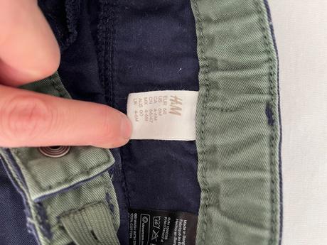 Tmavomodre nohavice/rifle, h&m,62