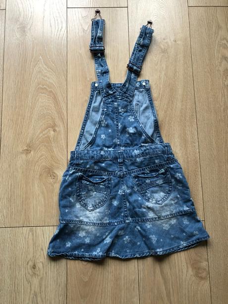 Džínsová suknička na traky, dopodopo,128