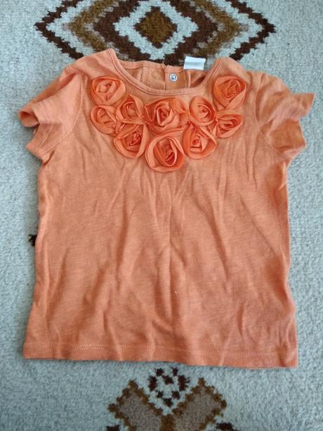 Oranžové tričko, h&m,86