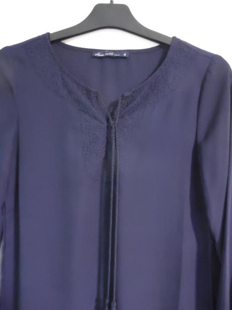 Tmavomodrá blúzka, xs
