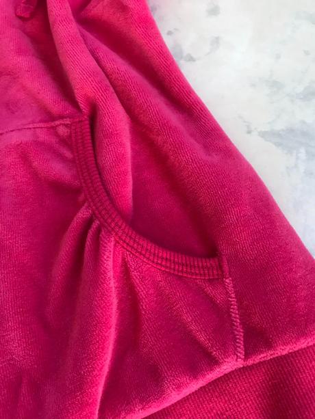 Zamatová mikina s krat. rukávom, m