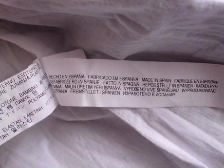 Bielo modrý tenký pásik, zara,s