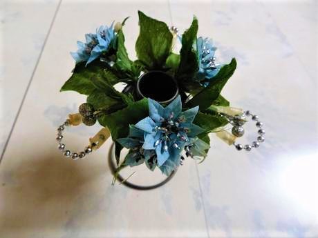 Ozdobný venček na sviečku,