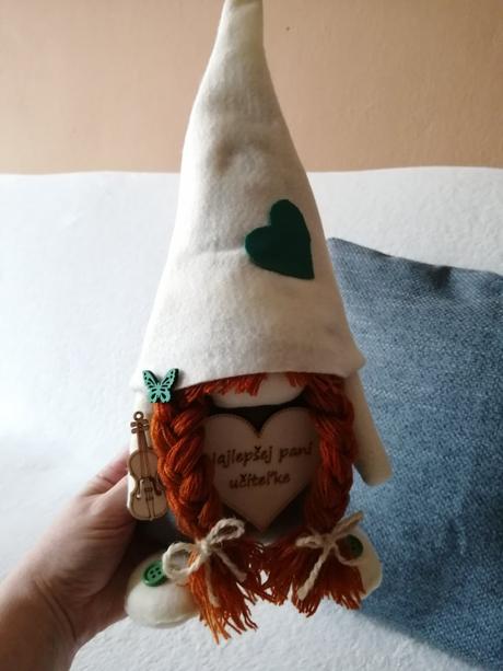 Dekorácia pre najlepšiu pani učiteľku výška cca 35,