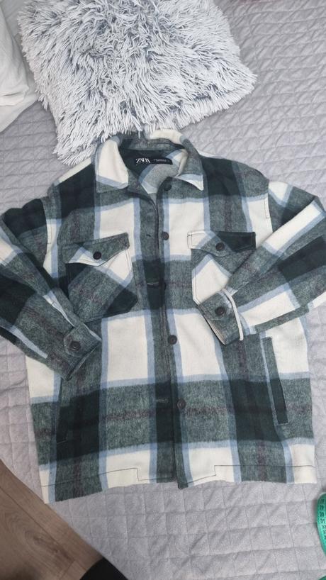 Zara karovaná bunda, zara,xs