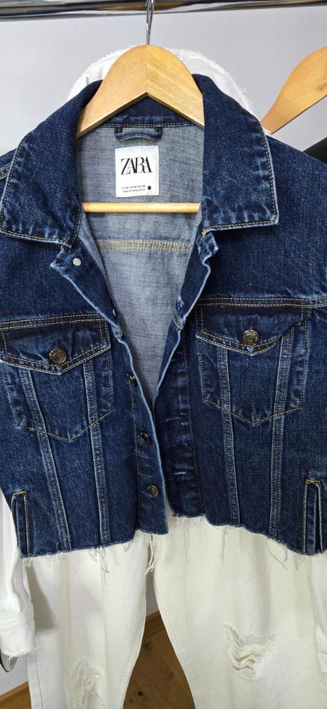 Riflová bunda zara, zara,m