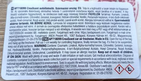 Osviežovač vzduchu do auta - unipo, 