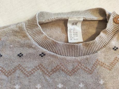 Zakarova suprava so zimnym vzorom h&m, h&m,92