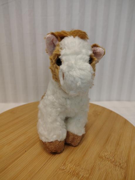 Plyšový hnedo biely koník, teorematoys, 18 cm,