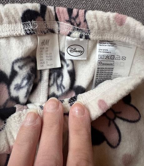 Nadherny flisovy set top stav, h&m,92