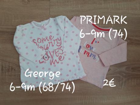 Tričká, primark,74