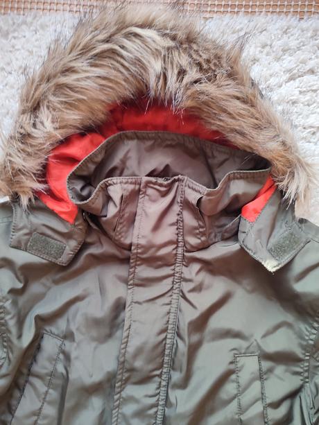 Bunda s kožušinou, h&m,164