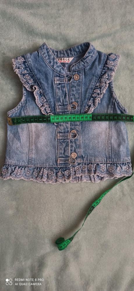 Riflová vesta 98/104-(3/4 rok.), 98