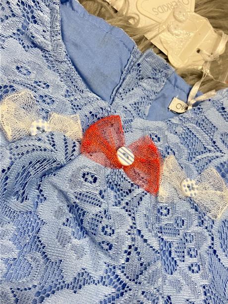 Dievčenské čipkované šaty overkids(6-9 mes.), 68