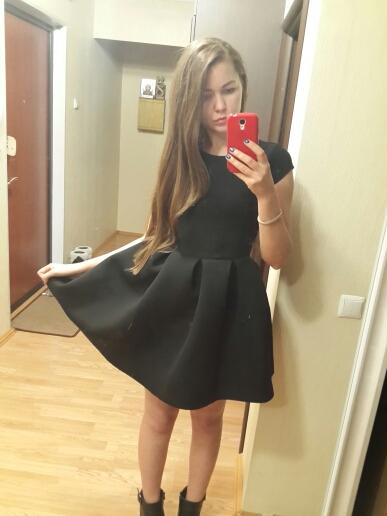 Cierne saty s maslou vel.s, s / xs