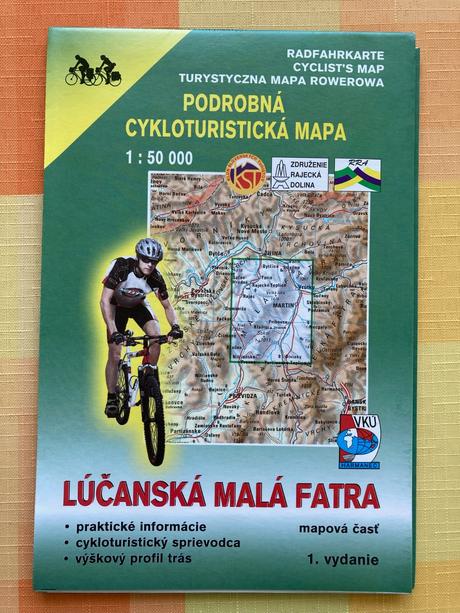 Podrobná cykloturistická mapa -lúčanská malá fatra, 