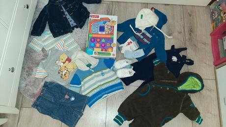 Taška plná vecí fisher price, benetton, gas, 50–62