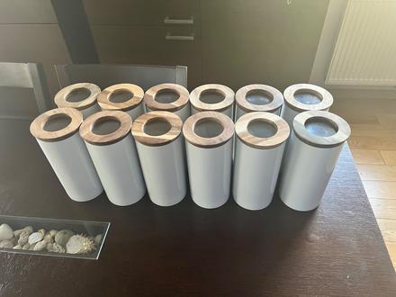 Potravinové dozy z porcelanu ikea 12ks,