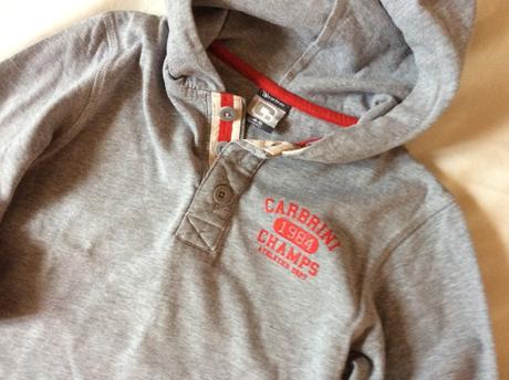 Športová mikina s kapucou v. 110/116, 110