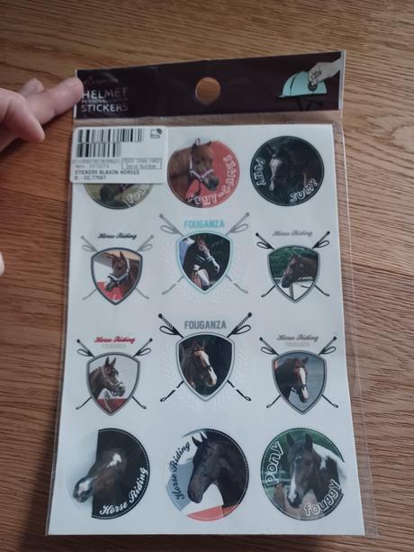 Nálepky na helmy s motívom koníkov, 