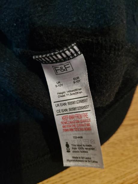 Dievčenská mikina unicorn s plyšovými rukávmo, f&f,140