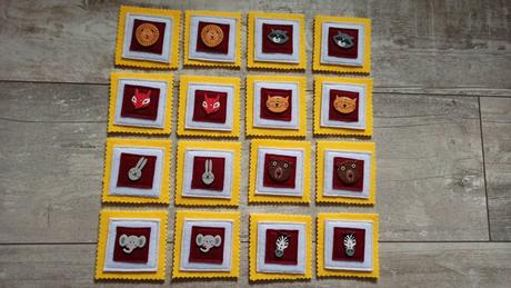 Látkové pexeso so zvieratkami - filc,