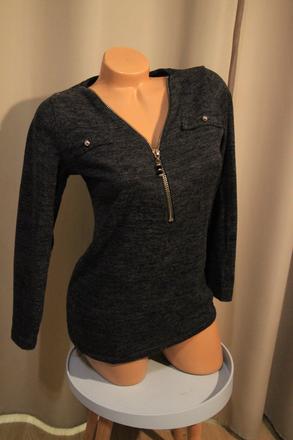 Čierny top so zipsom, m, m