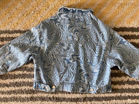 Vzorovaná riflová bunda xs/s, house,xs