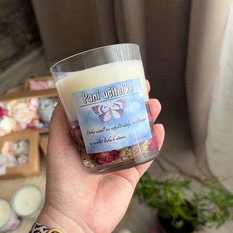 Sviečky zo sojoveho a geloveho vosku,