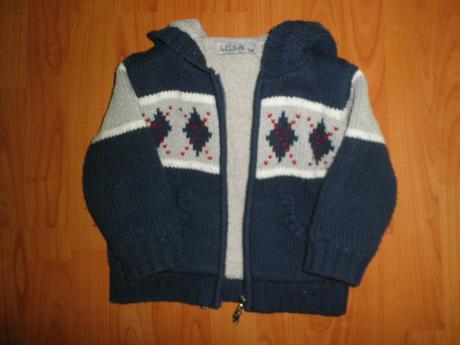 Teplučký svetrík na zips na 2 roky, 86